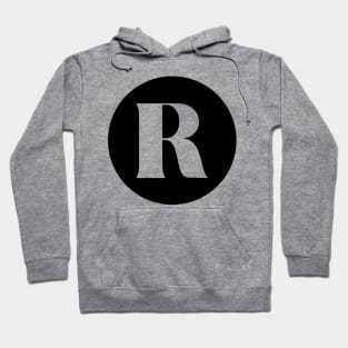 R (Letter Initial Monogram) Hoodie